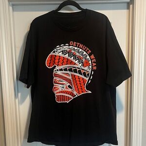 Black and Red Graphic Tee